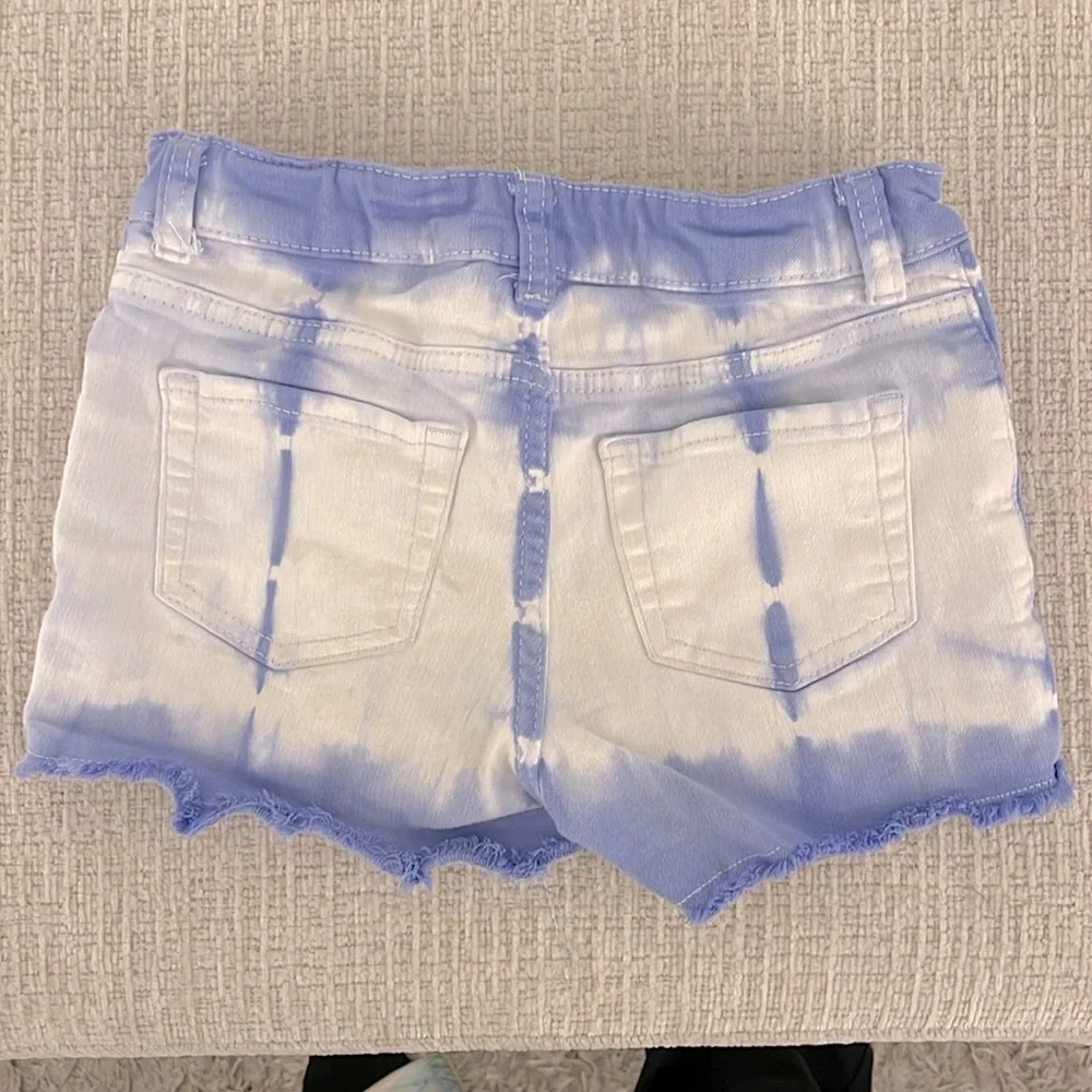Cat & Jack Jean Shorts Purple/White Size M (7-8) - Picture 2 of 6